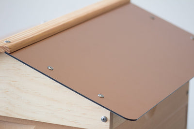 Copper panels for Langstroth peaked roof