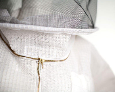 Ventilated jacket with hat and veil