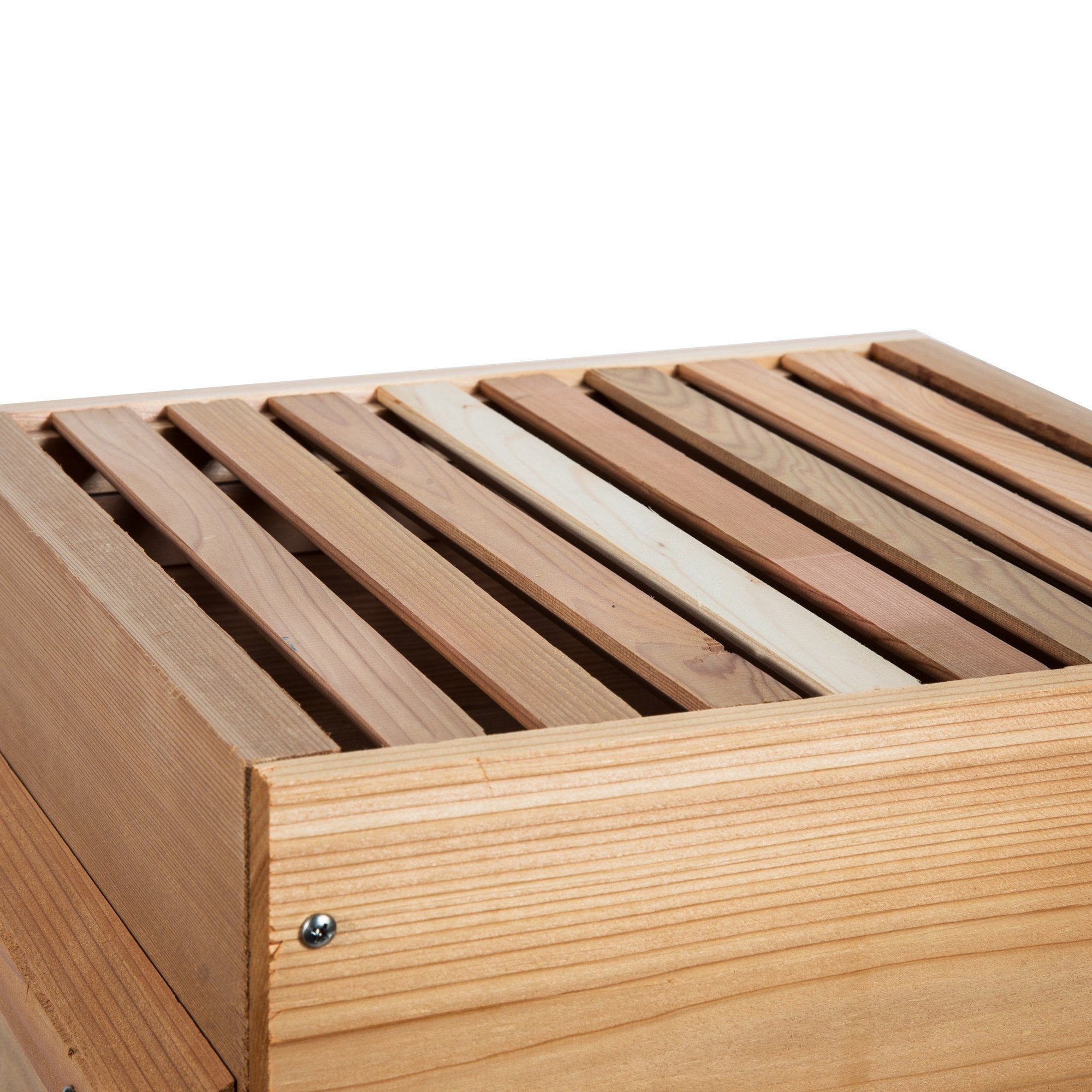 warre box with window made from western red ceder