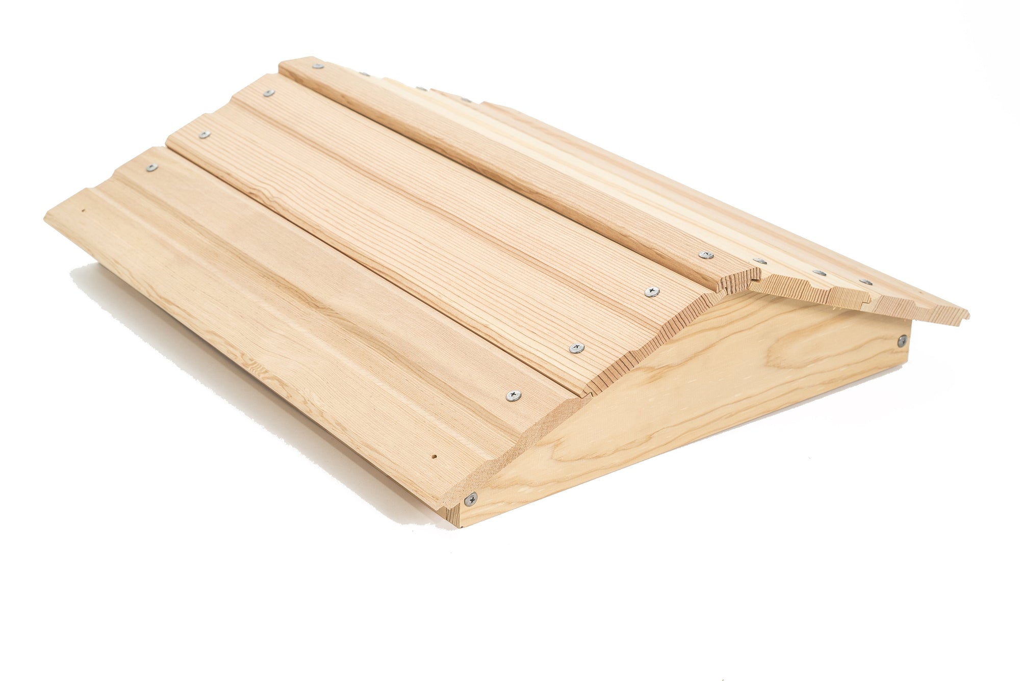 Clear douglas fir peaked roof