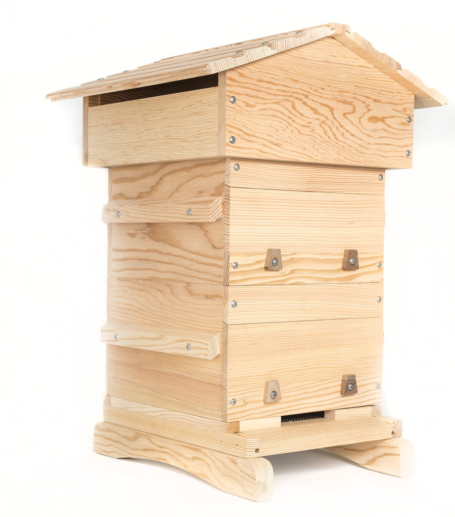 Douglas fir Warre hive with windows