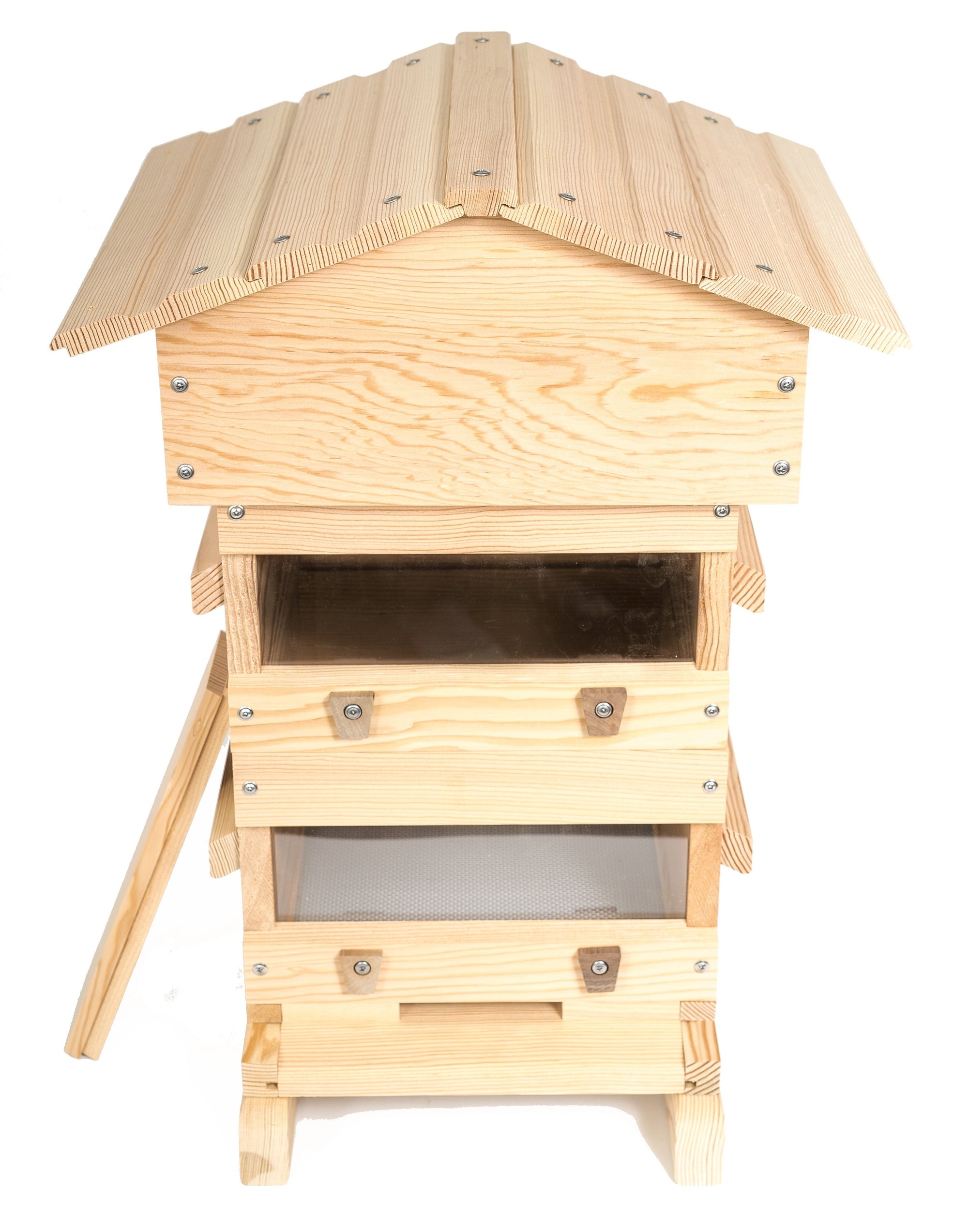 Douglas fir Warre hive with windows