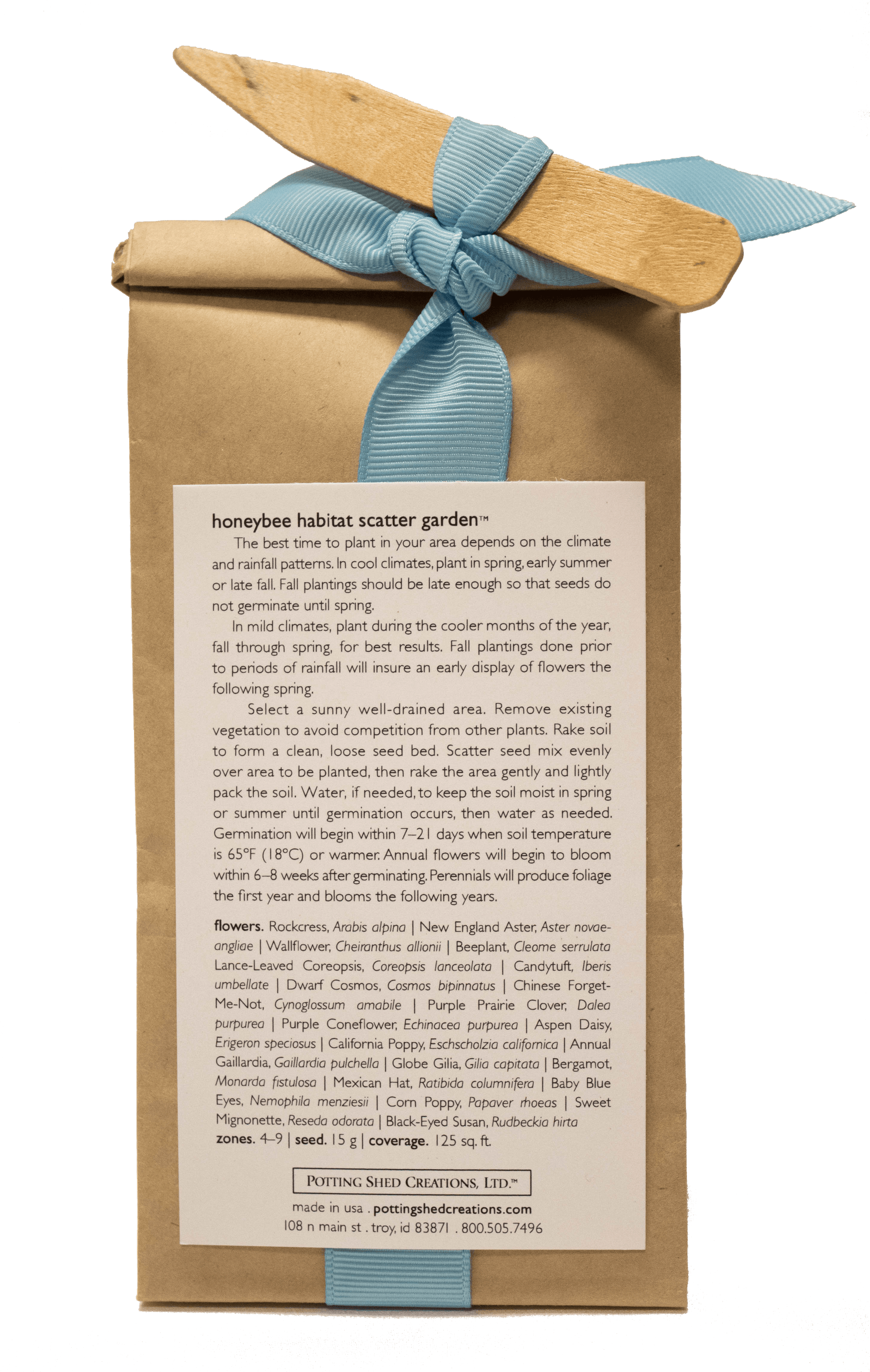 image of honeybee scatter garden