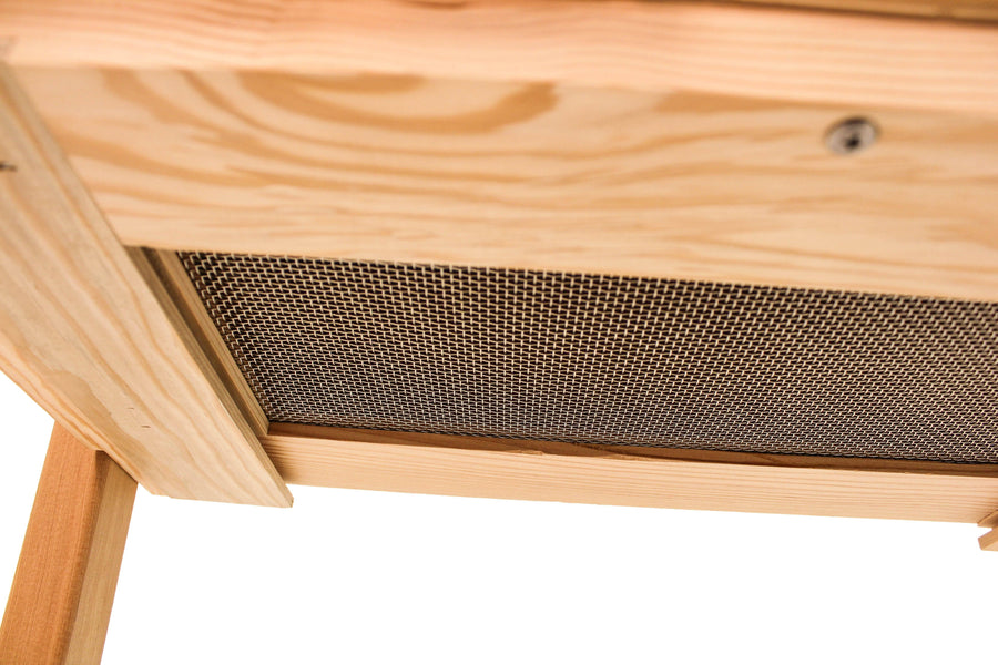top bar hive screened bottom board